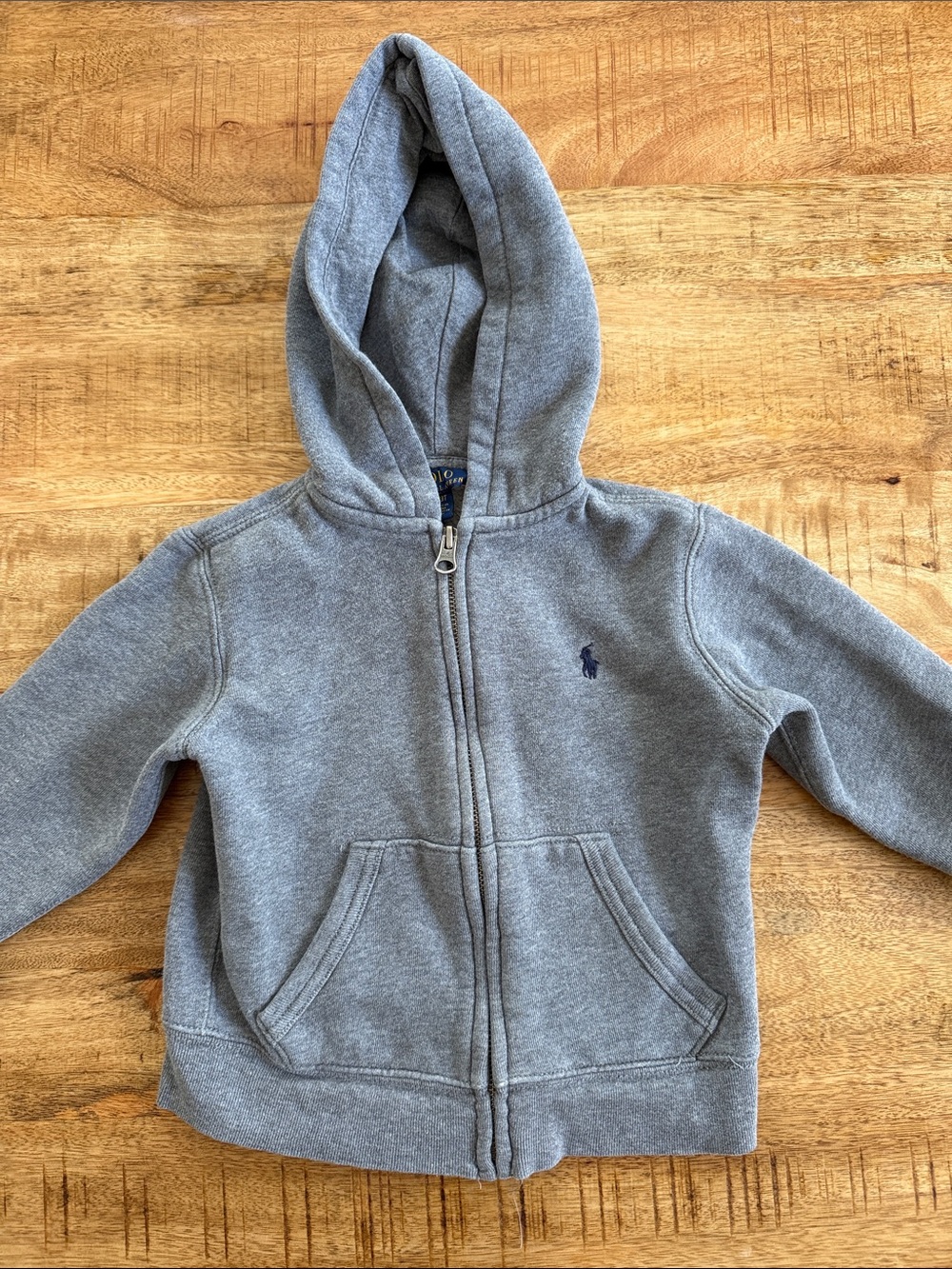 Ralph Lauren Kids Gray Hooded Zip Sweatshirt